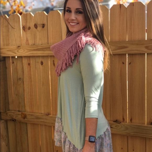 Seafoam Ballerina Tunic Top - Picture 2 of 5